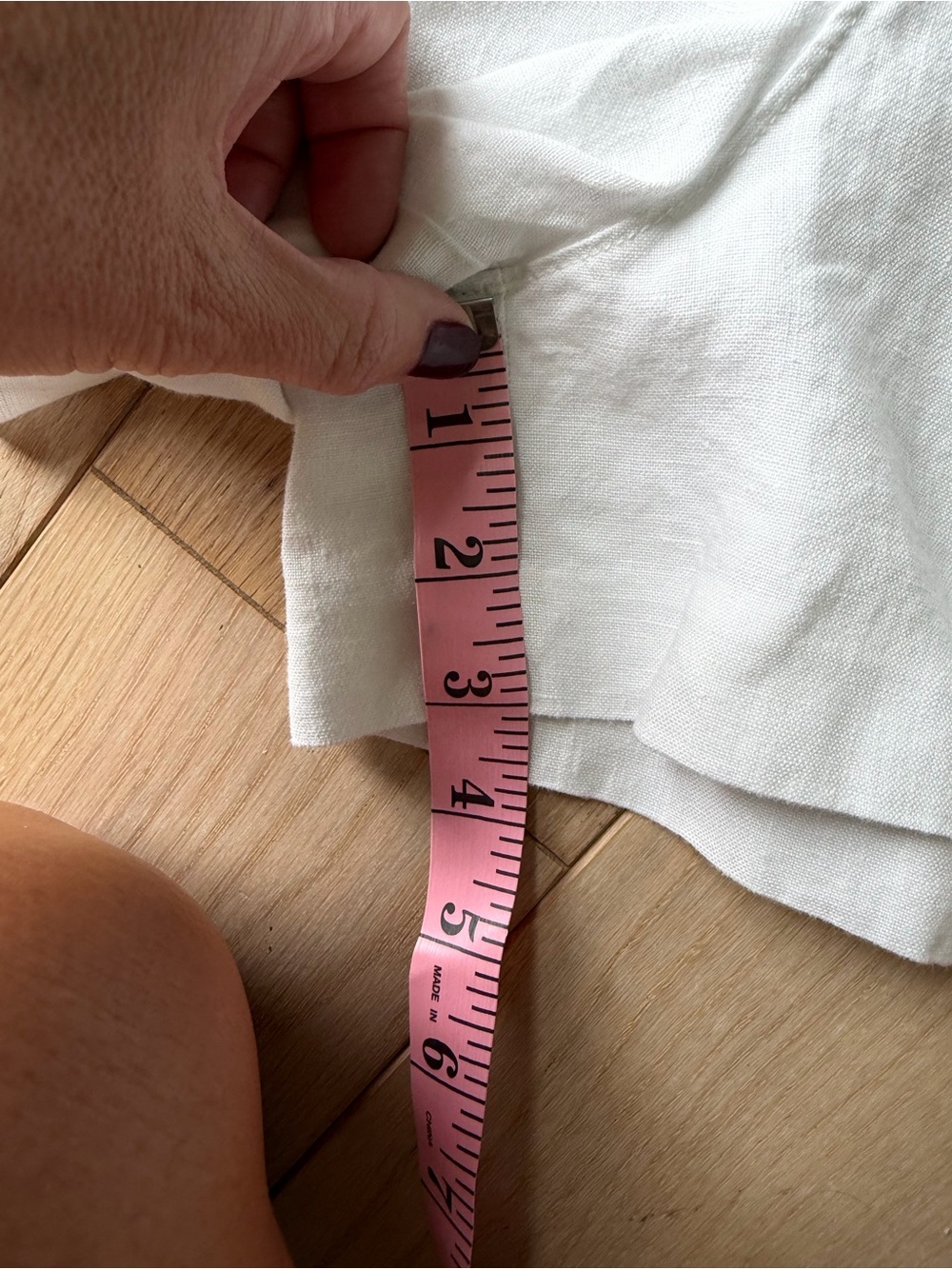Madewell White High-Waist Linen-Blend Shorts - Picture 6 of 6